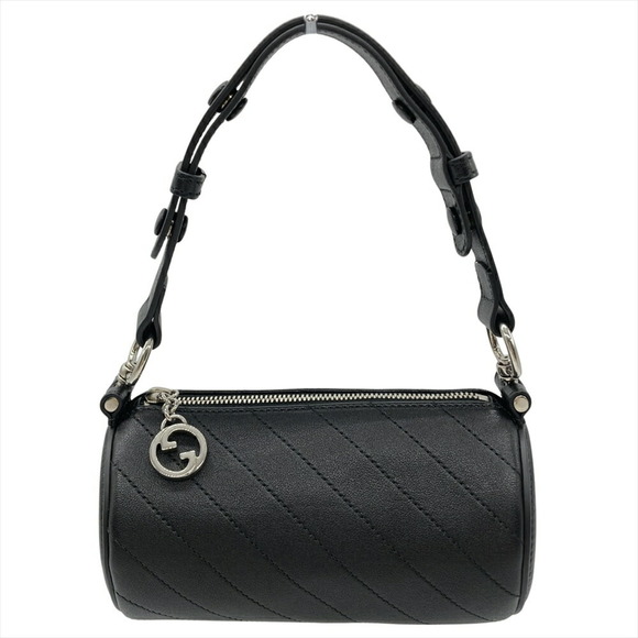 Gucci Blondie handbag leather black ladies